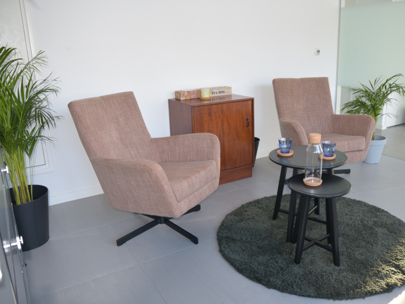 Overzicht van de coachruimte in Brunssum